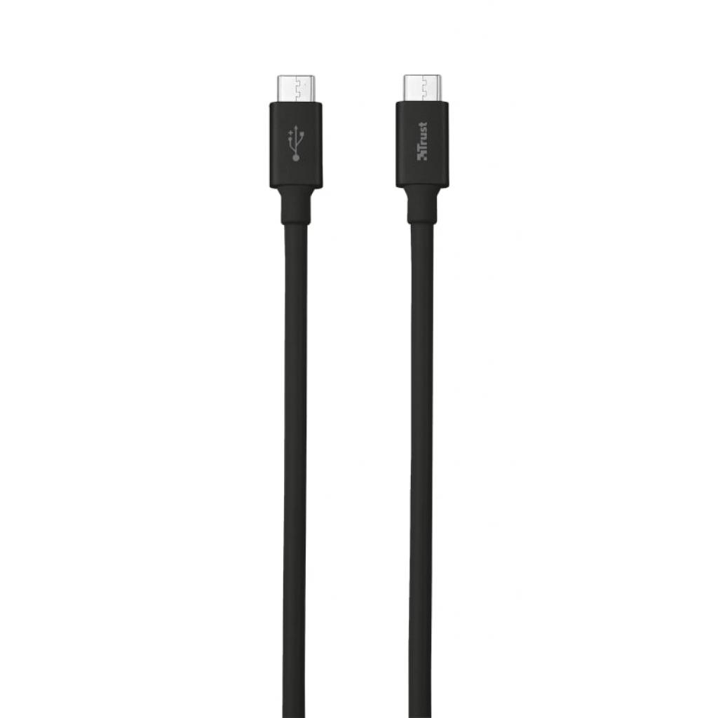 Дата кабель USB 2.0 Type-C to Type-C URBAN 480 Mbps PD2.01m BLACK Trust (21176)