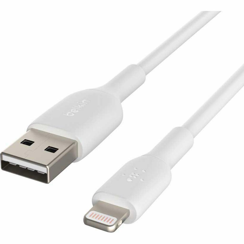 Дата кабель USB 2.0 AM to Lightning 3.0m PVC white Belkin (CAA001BT3MWH)
