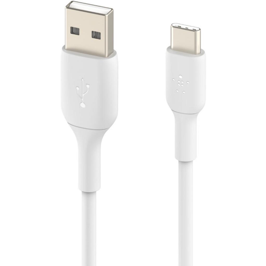 Дата кабель USB 2.0 AM to Type-C 2.0m PVC white Belkin (CAB001BT2MWH) - 1