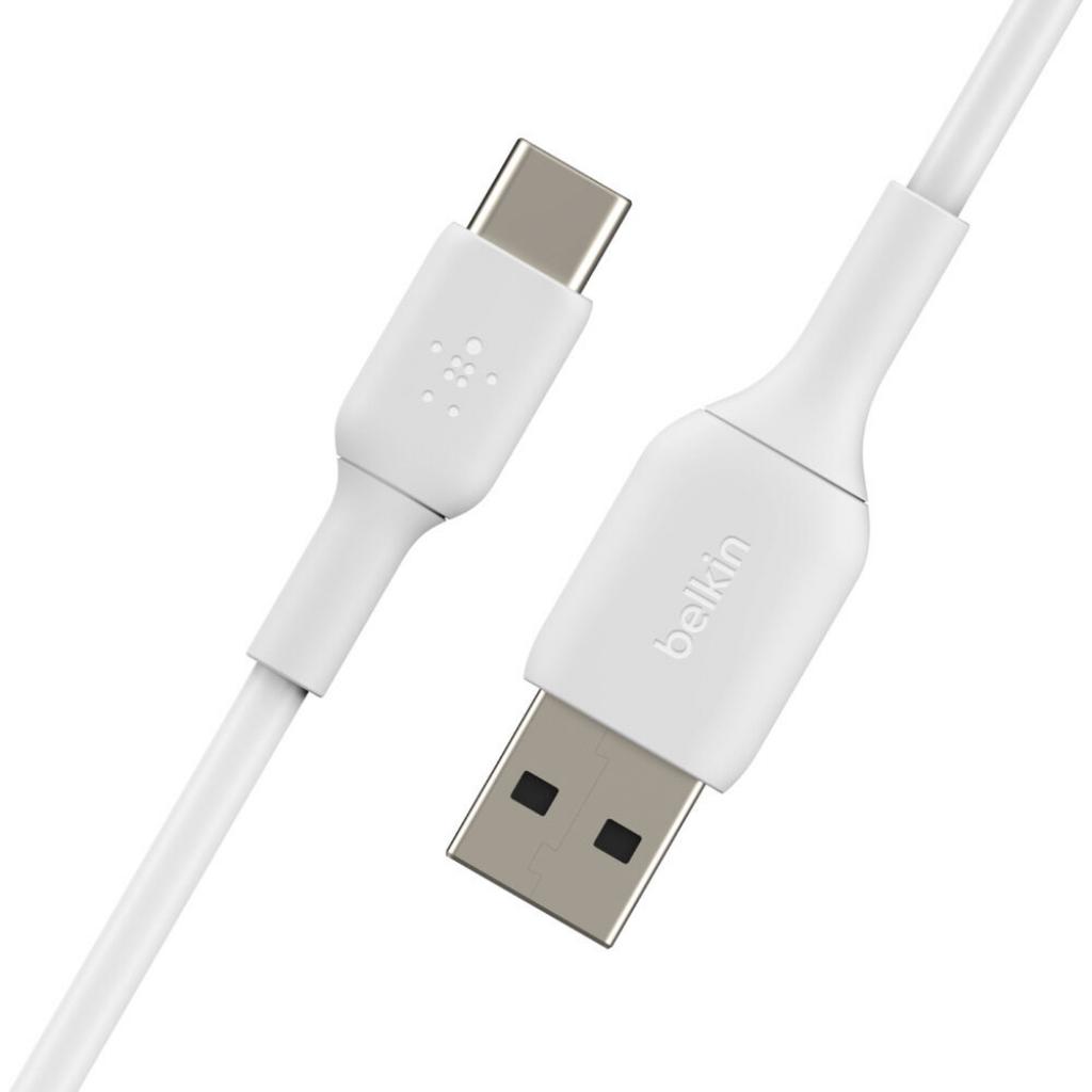 Дата кабель USB 2.0 AM to Type-C 2.0m PVC white Belkin (CAB001BT2MWH) - 2