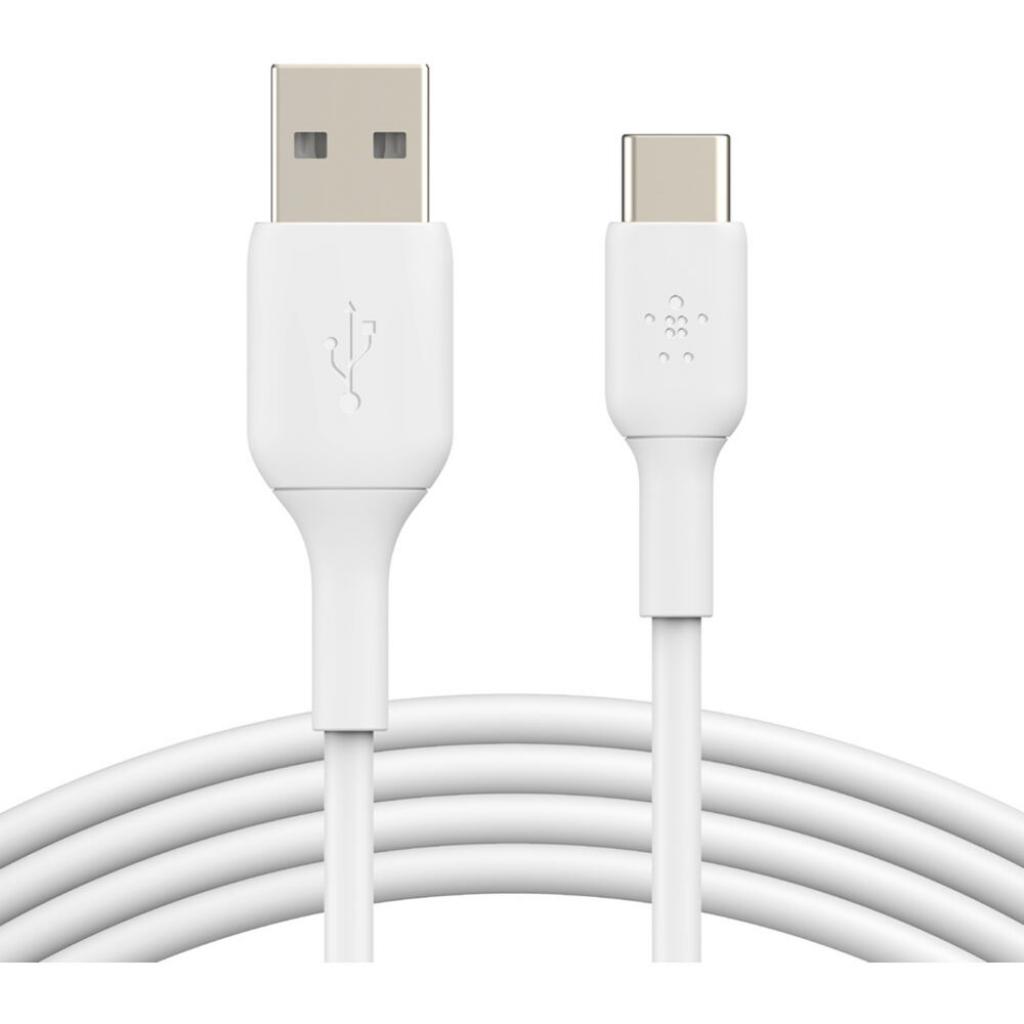 Дата кабель USB 2.0 AM to Type-C 2.0m PVC white Belkin (CAB001BT2MWH) - 3
