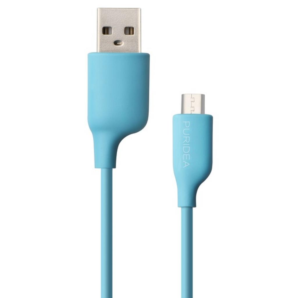 Дата кабель USB 2.0 AM to Type-C 1.2m blue Puridea (L02-USB-C Blue)