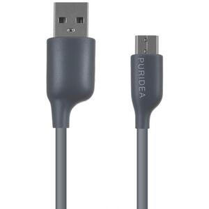 Дата кабель USB 2.0 AM to Type-C 1.2m grey Puridea (L02-USB-C Grey)
