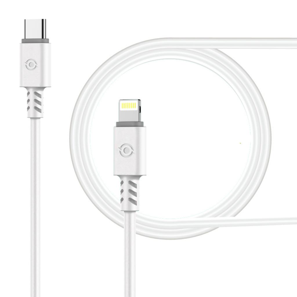 Дата кабель USB Type-C to Lightning 1.2m CB-TL11 white Piko (1283126504037)