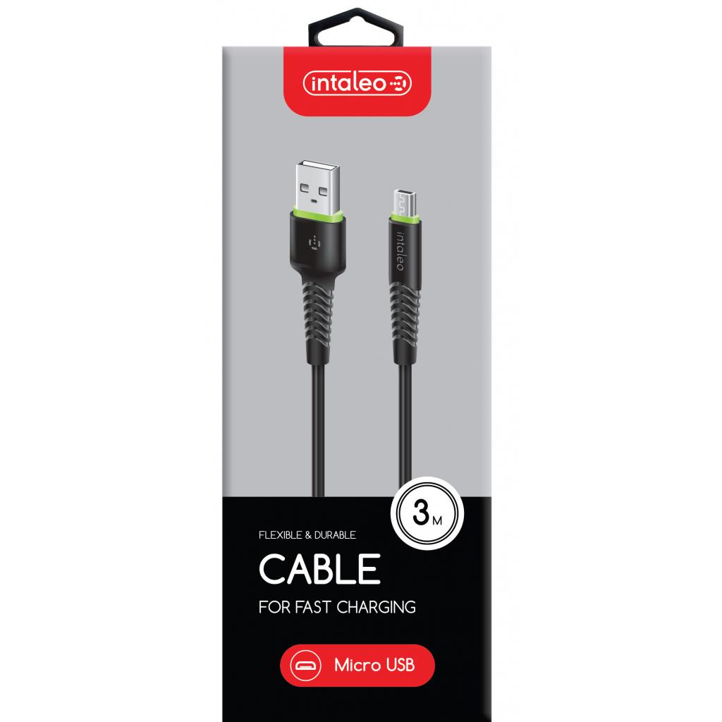 Дата кабель USB 2.0 AM to Micro 5P 3.0m CBFLEXM3 black Intaleo (1283126487491) - 1 Дата кабель USB 2.0 AM to Micro 5P 3.0m CBFLEXM3 black Intaleo (1283126487491) - 1