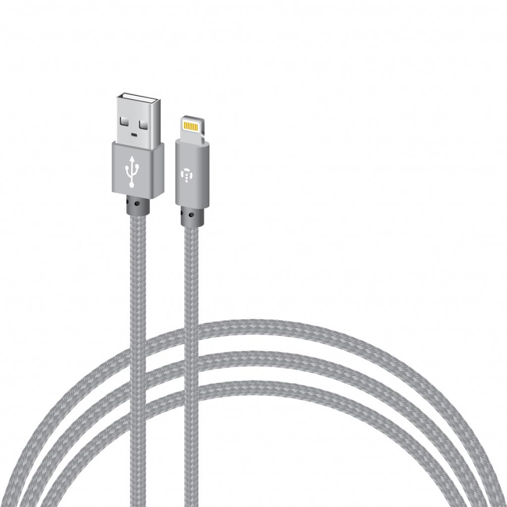 Дата кабель USB 2.0 AM to Lightning 1.0m CBGNYL1 grey Intaleo (1283126477652) Дата кабель USB 2.0 AM to Lightning 1.0m CBGNYL1 grey Intaleo (1283126477652)