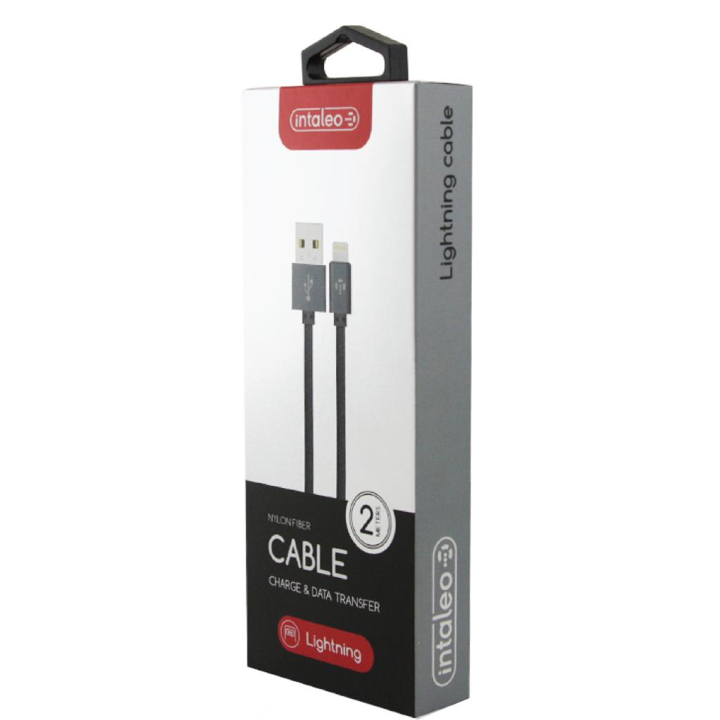 Дата кабель USB 2.0 AM to Lightning 2.0m CBGNYL2 grey Intaleo (1283126477669) - 1