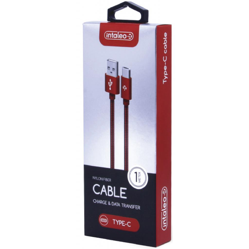 Дата кабель USB 2.0 AM to Type-C 1.0m CBGPLT1 red Intaleo (1283126477690) - 1