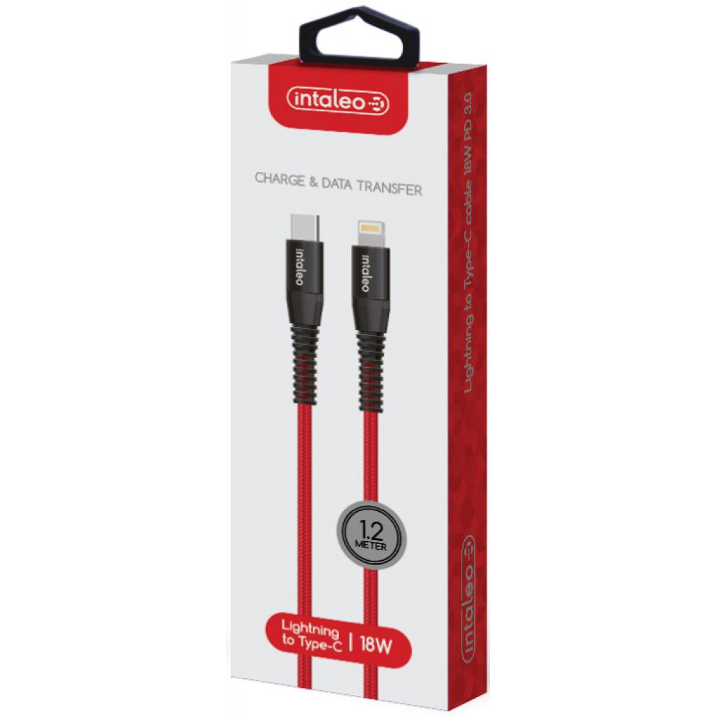 Дата кабель USB Type-C to Lightning 18W 1,2m CBRNYTL1 red Intaleo (1283126504129) - 1 Дата кабель USB Type-C to Lightning 18W 1,2m CBRNYTL1 red Intaleo (1283126504129) - 1