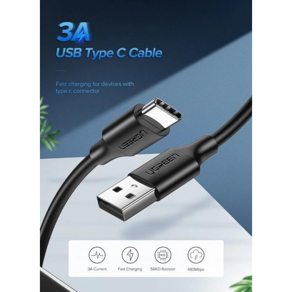 Дата кабель USB 2.0 AM to Type-C 2.0m US287 Black Ugreen (60118) - 1