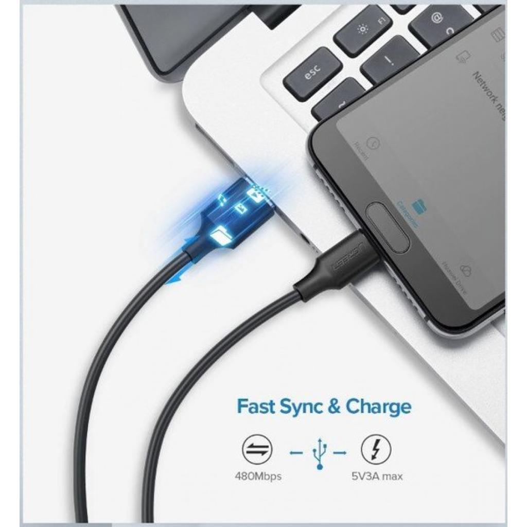 Дата кабель USB 2.0 AM to Type-C 2.0m US287 Black Ugreen (60118) - 2