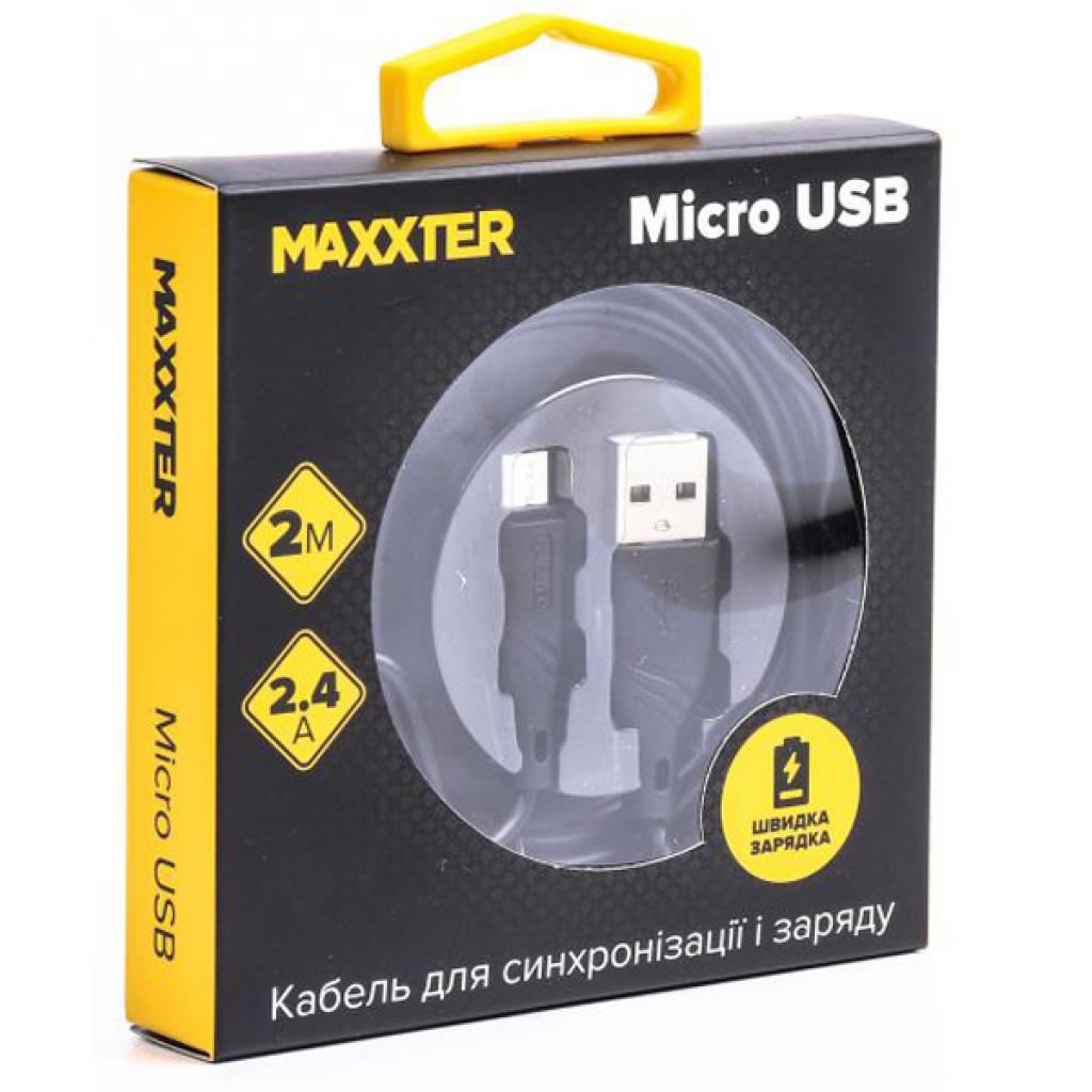 Дата кабель USB 2.0 AM to Micro 5P 2.0m Maxxter (UB-M-USB-02-2m) - 1
