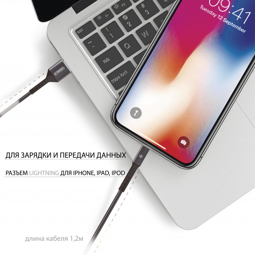 Дата кабель USB 2.0 AM to Lightning 1.2m Intaleo (1283126495625) - 3 Дата кабель USB 2.0 AM to Lightning 1.2m Intaleo (1283126495625) - 3
