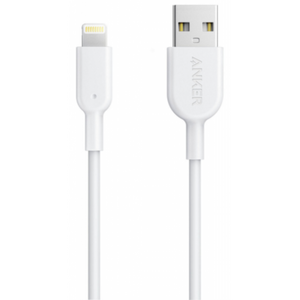 Дата кабель USB 2.0 AM to Lightning 0.9m Powerline II (White) Anker (A8432H21)