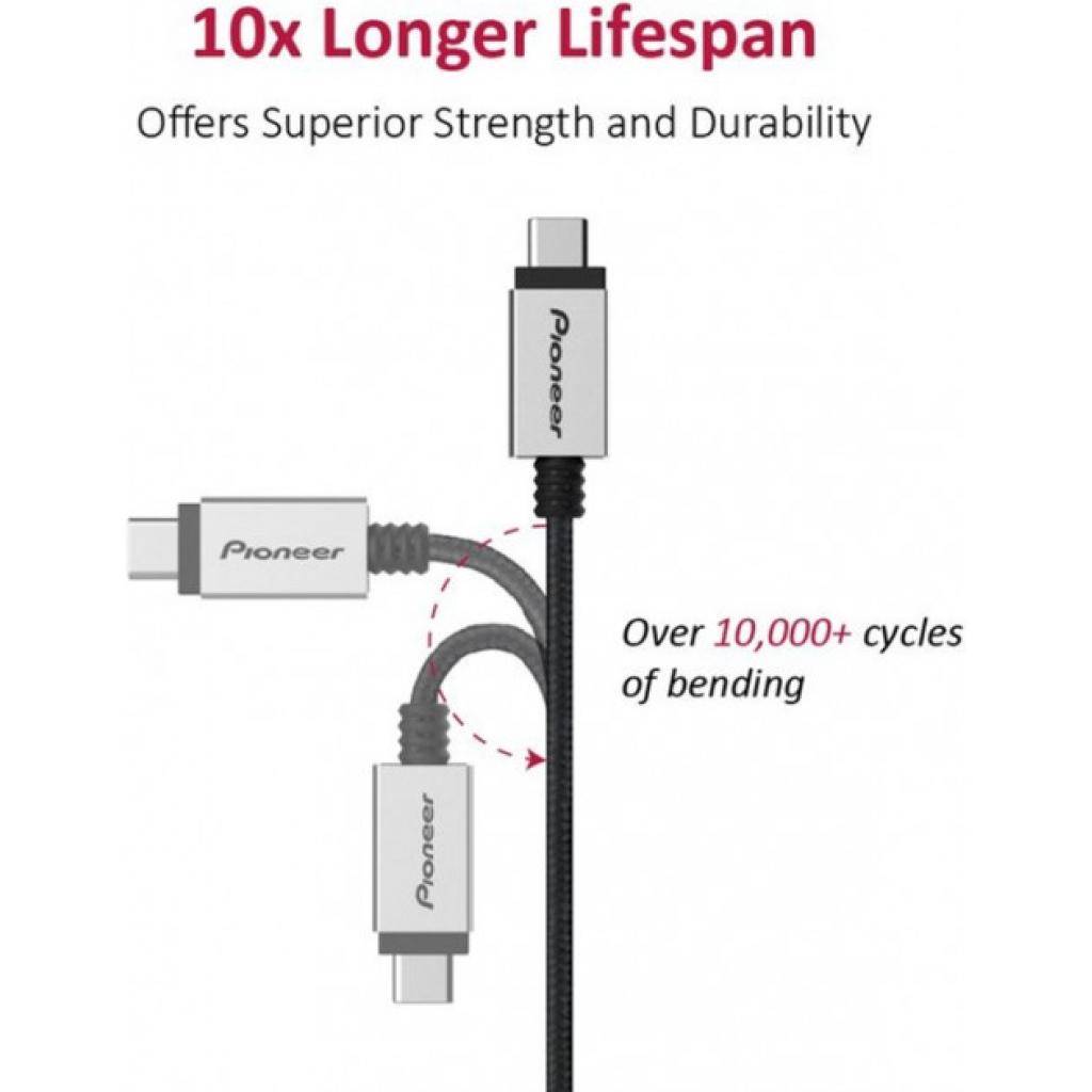 Дата кабель USB 2.0 AM to Type-C 1.0m DuPont Kevlar 3A Pioneer (APS-uCA2-S100) - 2 Дата кабель USB 2.0 AM to Type-C 1.0m DuPont Kevlar 3A Pioneer (APS-uCA2-S100) - 2