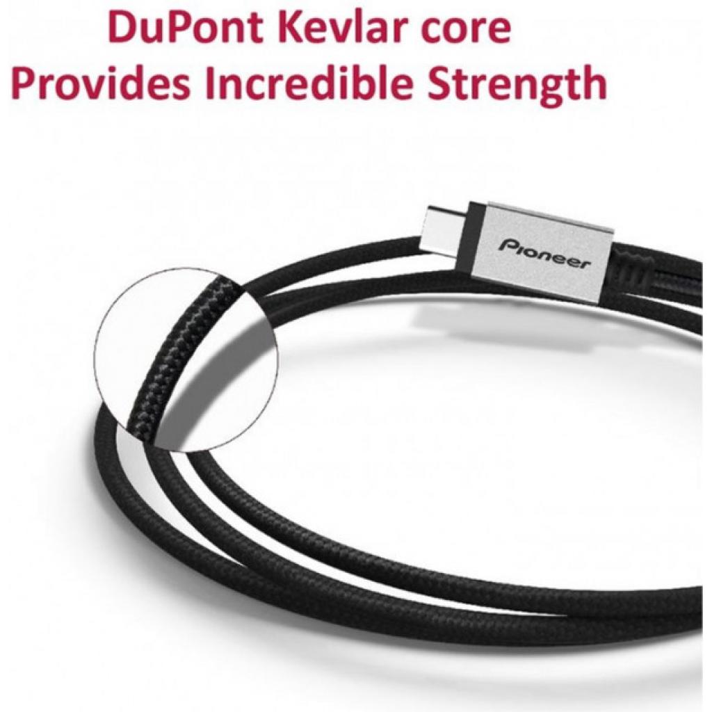 Дата кабель USB Type-C to Type-C 1.0m DuPont Kevlar 3A Pioneer (APS-uCC2-S100) - 3 Дата кабель USB Type-C to Type-C 1.0m DuPont Kevlar 3A Pioneer (APS-uCC2-S100) - 3
