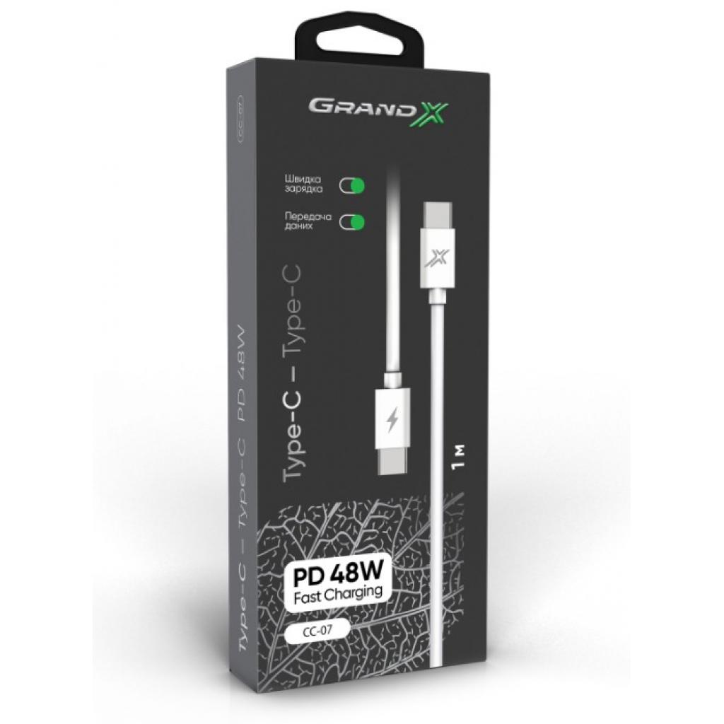 Дата кабель USB Type-C to Type-C Grand-X (CC-07) - 2 Дата кабель USB Type-C to Type-C Grand-X (CC-07) - 2
