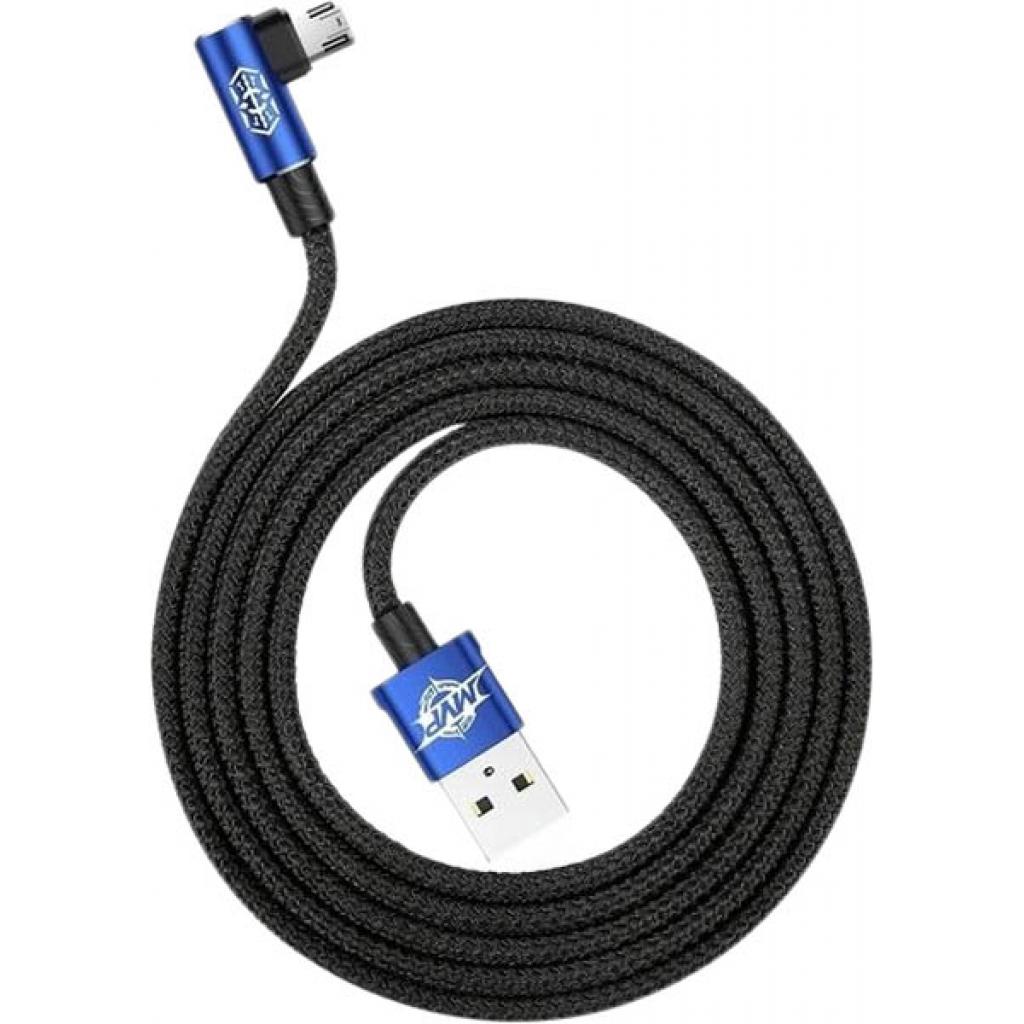 Дата кабель Baseus USB 2.0 AM to Micro 5P 2.0m MVP Elbow Blue (CAMMVP-B03)