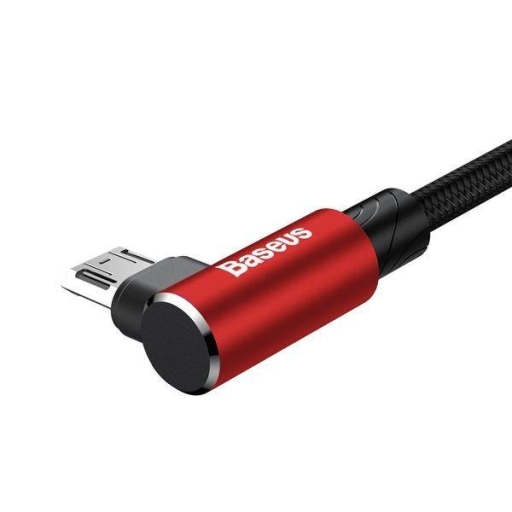 Дата кабель Baseus USB 2.0 AM to Micro 5P 1.0m MVP Elbow Red (CAMMVP-A09) - 2 Дата кабель Baseus USB 2.0 AM to Micro 5P 1.0m MVP Elbow Red (CAMMVP-A09) - 2