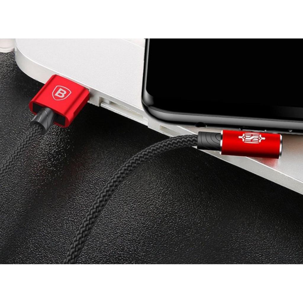 Дата кабель Baseus USB 2.0 AM to Micro 5P 1.0m MVP Elbow Red (CAMMVP-A09) - 6 Дата кабель Baseus USB 2.0 AM to Micro 5P 1.0m MVP Elbow Red (CAMMVP-A09) - 6