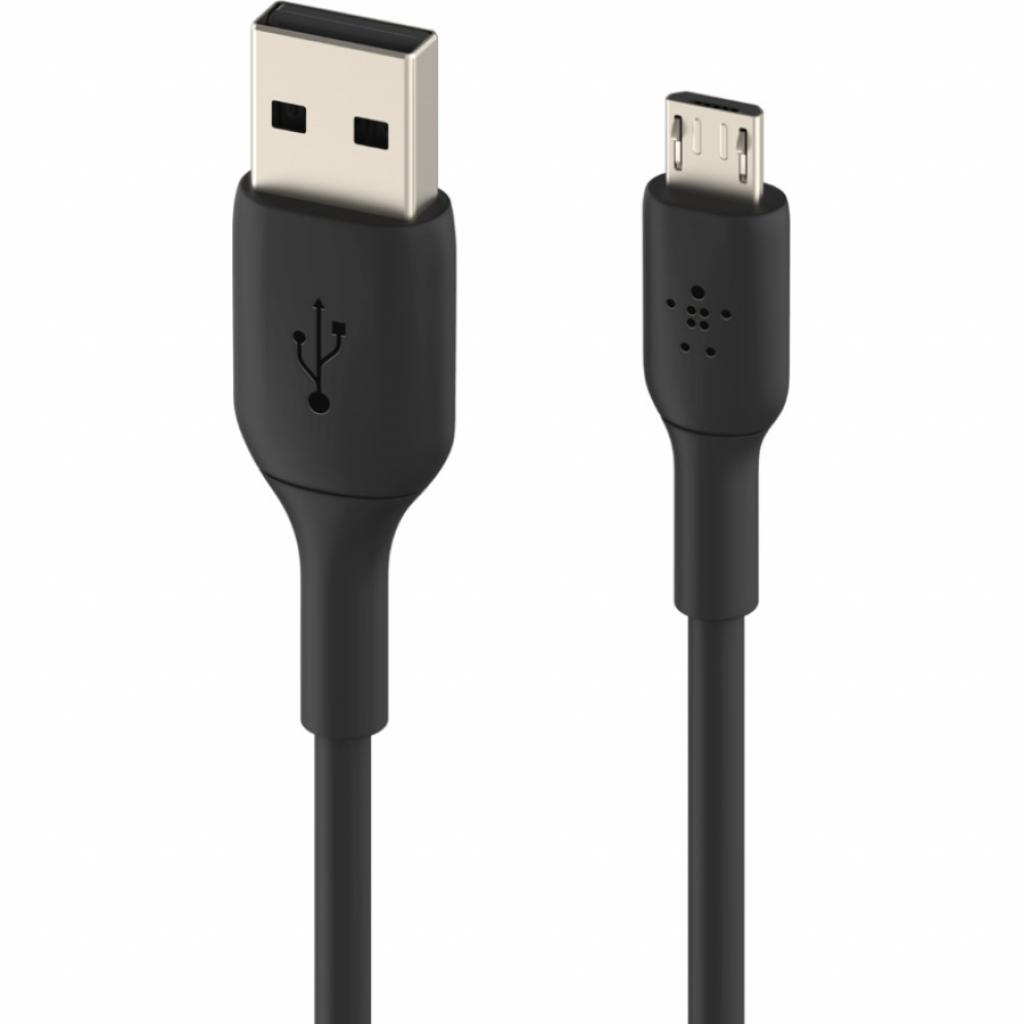 Дата кабель USB 2.0 AM to Micro 5P 1.0m black Belkin (CAB005BT1MBK) - 1