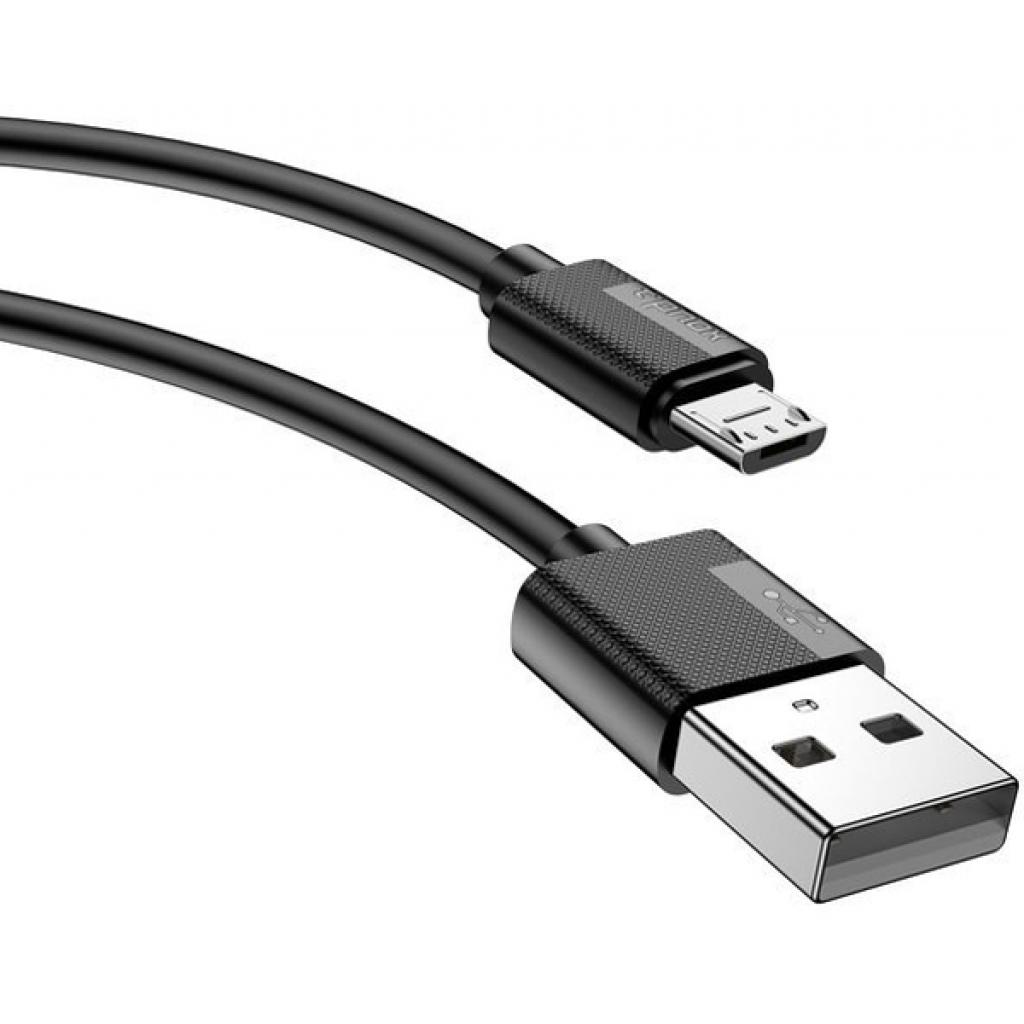 Дата кабель USB 2.0 AM to Micro 5P 1.2m T-M801 black PB T-Phox (T-M801 black PB) - 2
