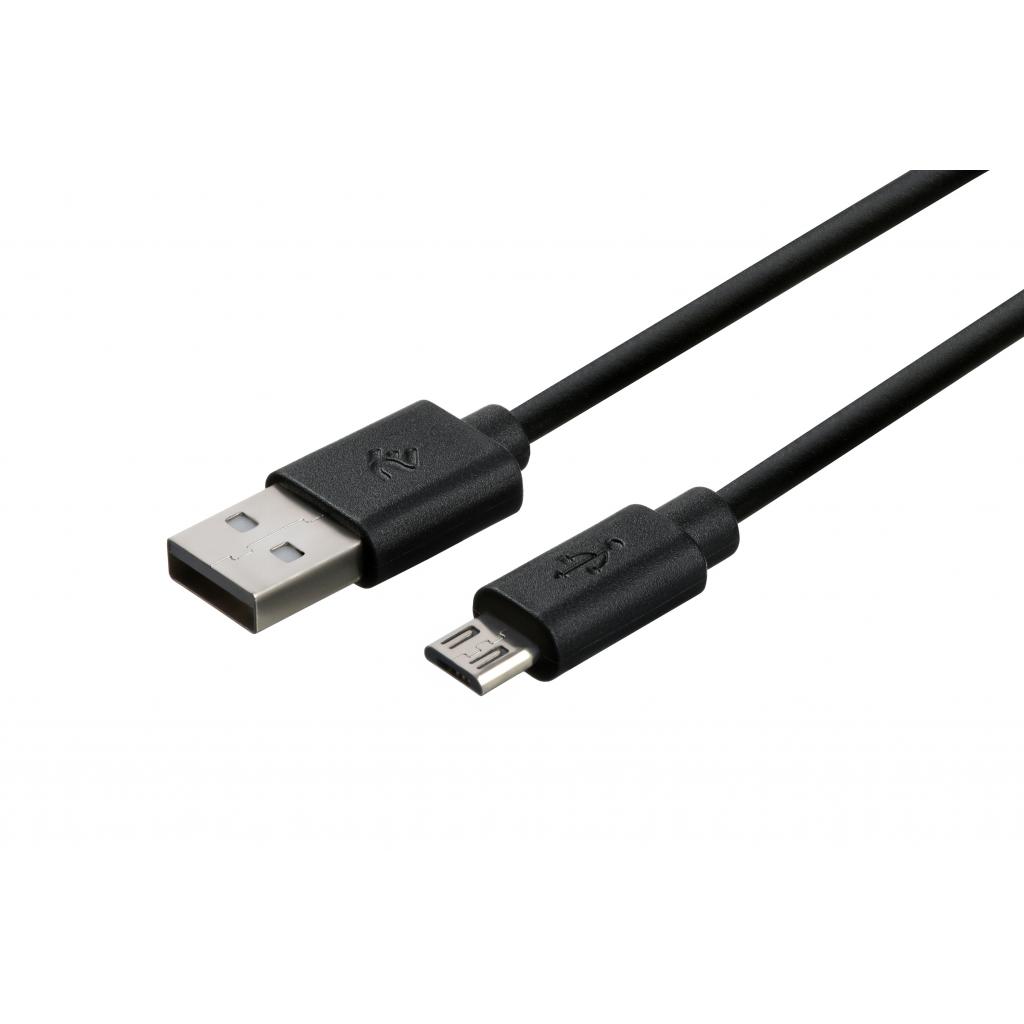 Дата кабель USB 2.0 AM to Micro 5P 1.5m Single Molding Type, Black 2E (2E-CCMPVC-1.5MBL) - 2