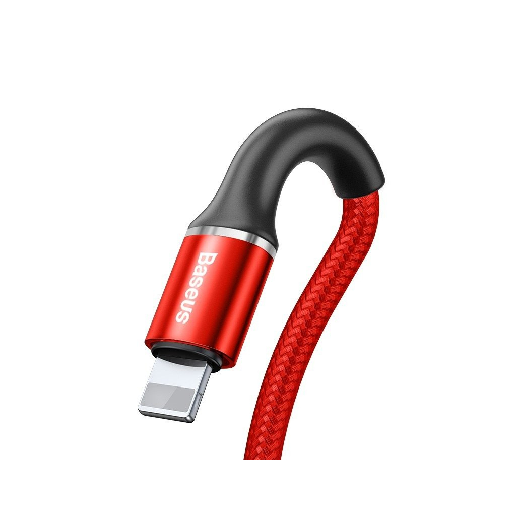 Дата кабель USB 2.0 AM to Lightning 1.0m 2.4A red Baseus (CALGH-B09) - 1 Дата кабель USB 2.0 AM to Lightning 1.0m 2.4A red Baseus (CALGH-B09) - 1