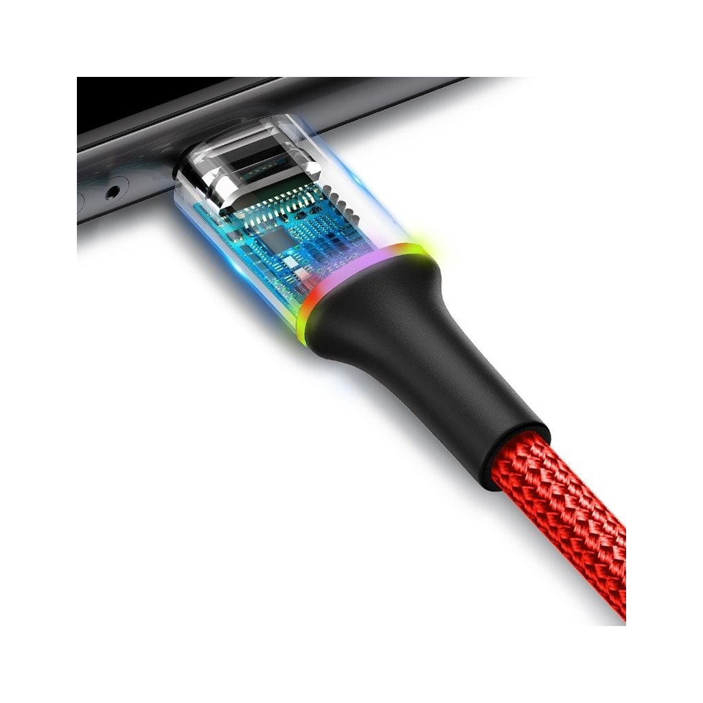 Дата кабель USB 2.0 AM to Lightning 1.0m 2.4A red Baseus (CALGH-B09) - 2 Дата кабель USB 2.0 AM to Lightning 1.0m 2.4A red Baseus (CALGH-B09) - 2