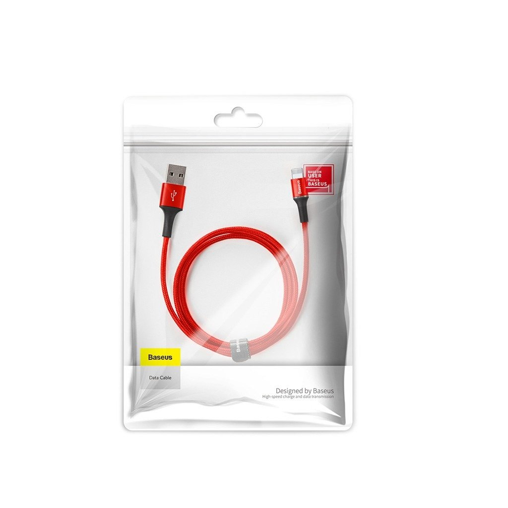 Дата кабель USB 2.0 AM to Lightning 1.0m 2.4A red Baseus (CALGH-B09) - 4 Дата кабель USB 2.0 AM to Lightning 1.0m 2.4A red Baseus (CALGH-B09) - 4