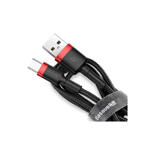 Дата кабель USB 3.1 AM to Type-C 2.0m 2A red-black Baseus (CATKLF-C91)
