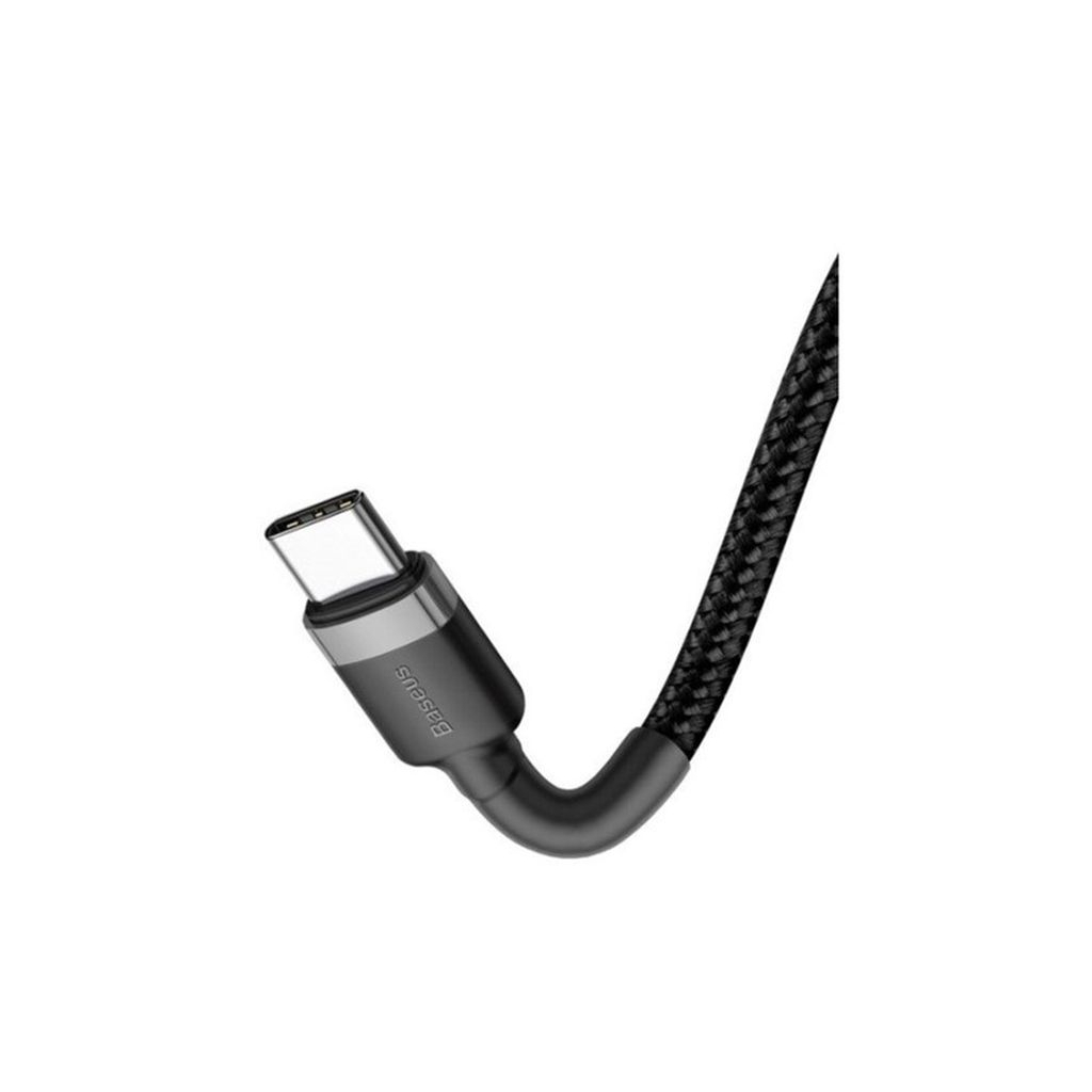 Дата кабель USB 3.1 Type-C to Type-C 2.0m 3A grey-black Baseus (CATKLF-HG1) - 4