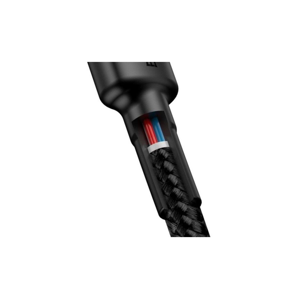 Дата кабель USB 3.1 Type-C to Type-C 2.0m 3A grey-black Baseus (CATKLF-HG1) - 5