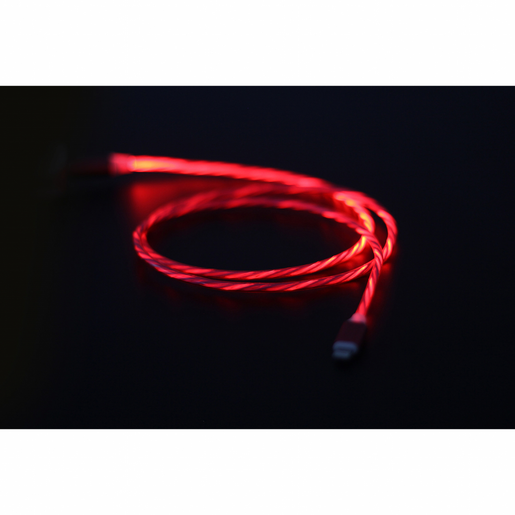 Дата кабель USB 2.0 AM to Type-C 1.0m 2A Cablexpert (CC-USB-CMLED-1M) - 6