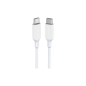 Дата кабель USB Type-C to Type-C 0.9m PowerLine III White Anker (A8852H21)