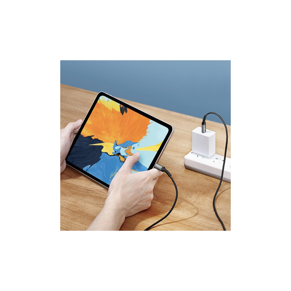 Дата кабель USB Type-C to Lightning 1.0m Black\Gray T-Phox (T-CL833) - 4 Дата кабель USB Type-C to Lightning 1.0m Black\Gray T-Phox (T-CL833) - 4