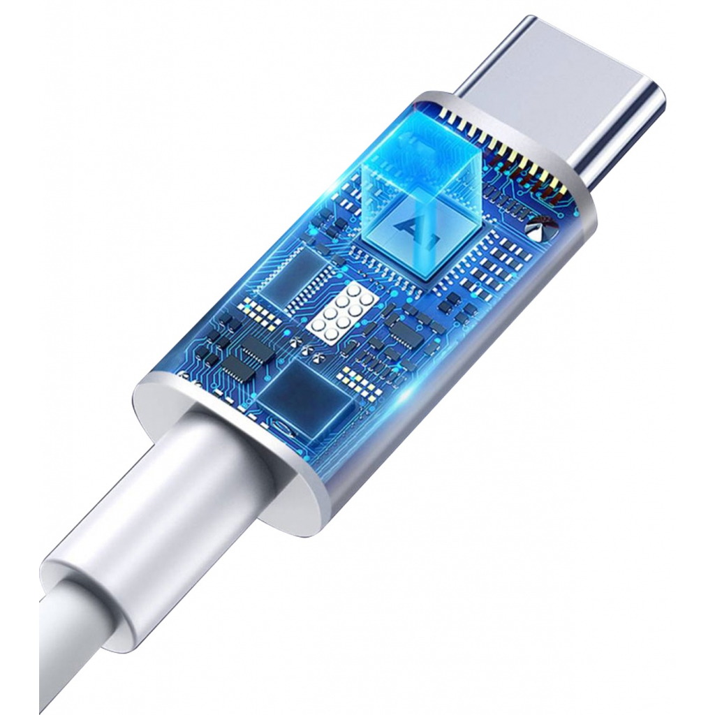 Дата кабель USB Type-C to Type-C 1.0m 3A White T-Phox (T-CC834) - 2 Дата кабель USB Type-C to Type-C 1.0m 3A White T-Phox (T-CC834) - 2