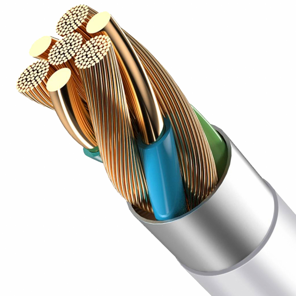 Дата кабель USB Type-C to Type-C 1.0m 3A White T-Phox (T-CC834) - 3 Дата кабель USB Type-C to Type-C 1.0m 3A White T-Phox (T-CC834) - 3