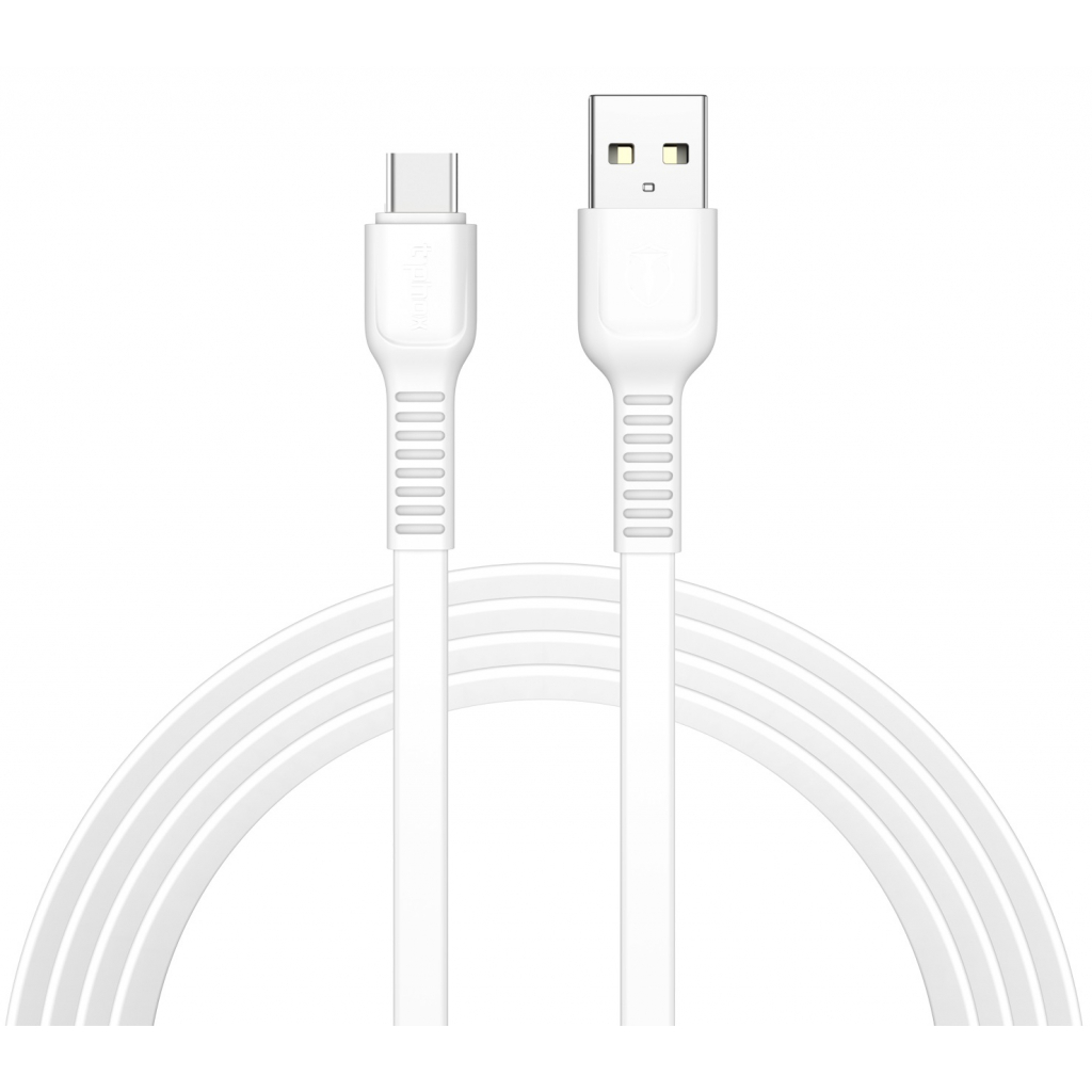 Дата кабель USB 2.0 AM to Type-C 1.2m White T-Phox (T-C802 white)