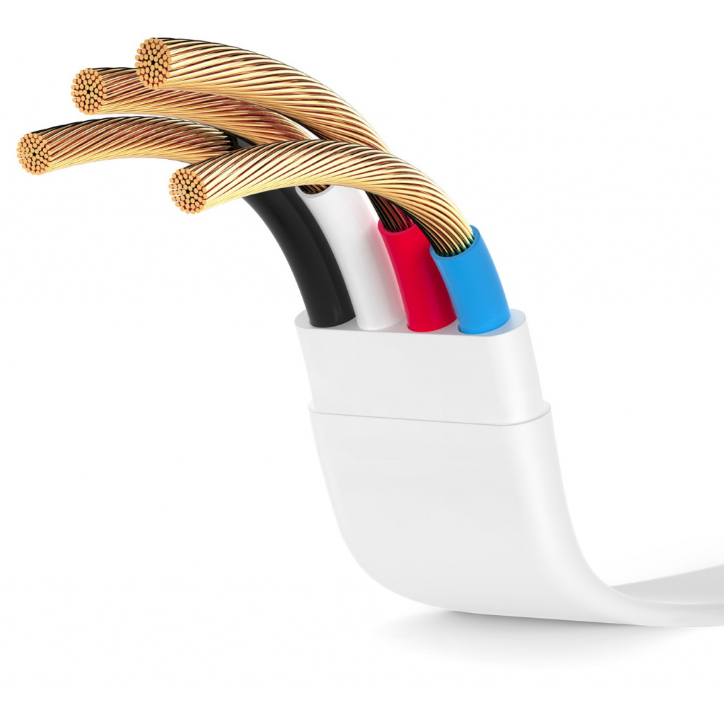 Дата кабель USB 2.0 AM to Lightning 1.2m White T-Phox (T-L802 white) - 3