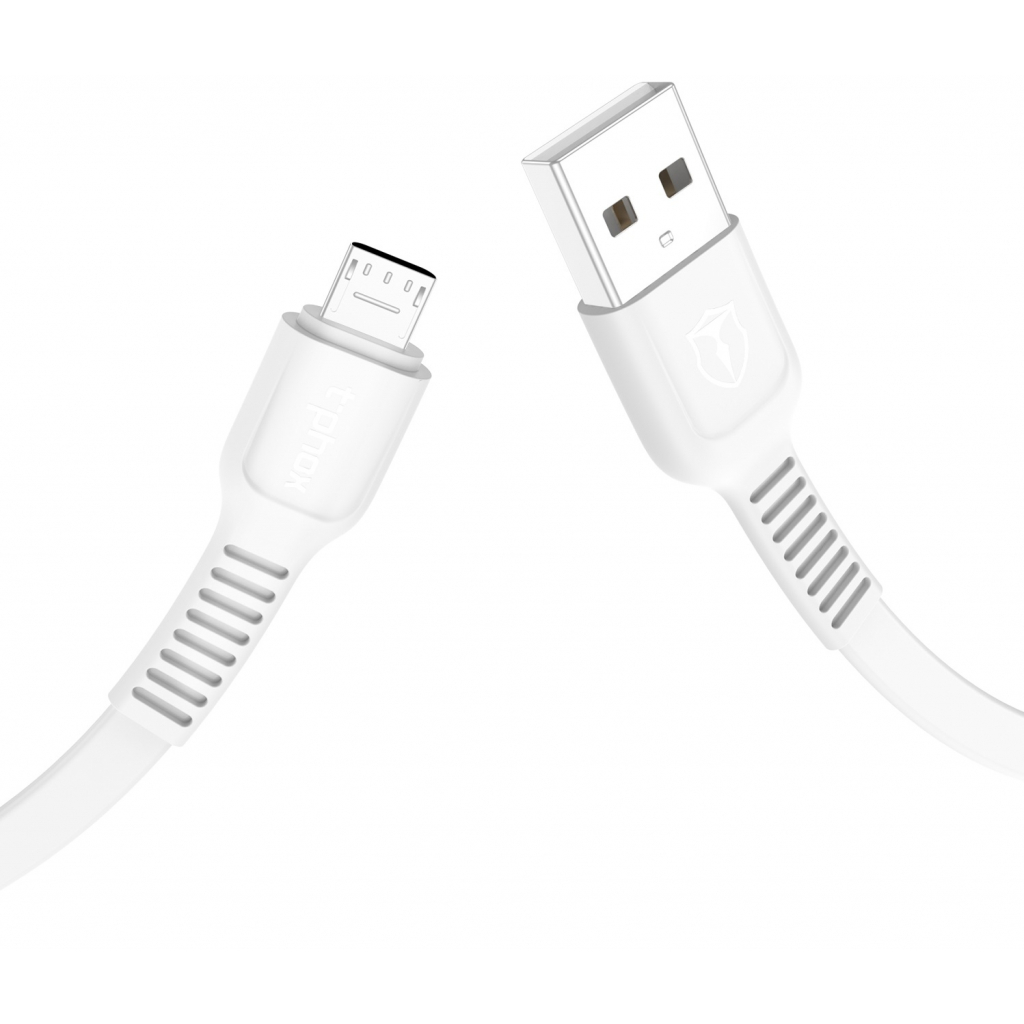 Дата кабель USB 2.0 AM to Micro 5P 1.2m White T-Phox (T-M802 white) - 4 Дата кабель USB 2.0 AM to Micro 5P 1.2m White T-Phox (T-M802 white) - 4