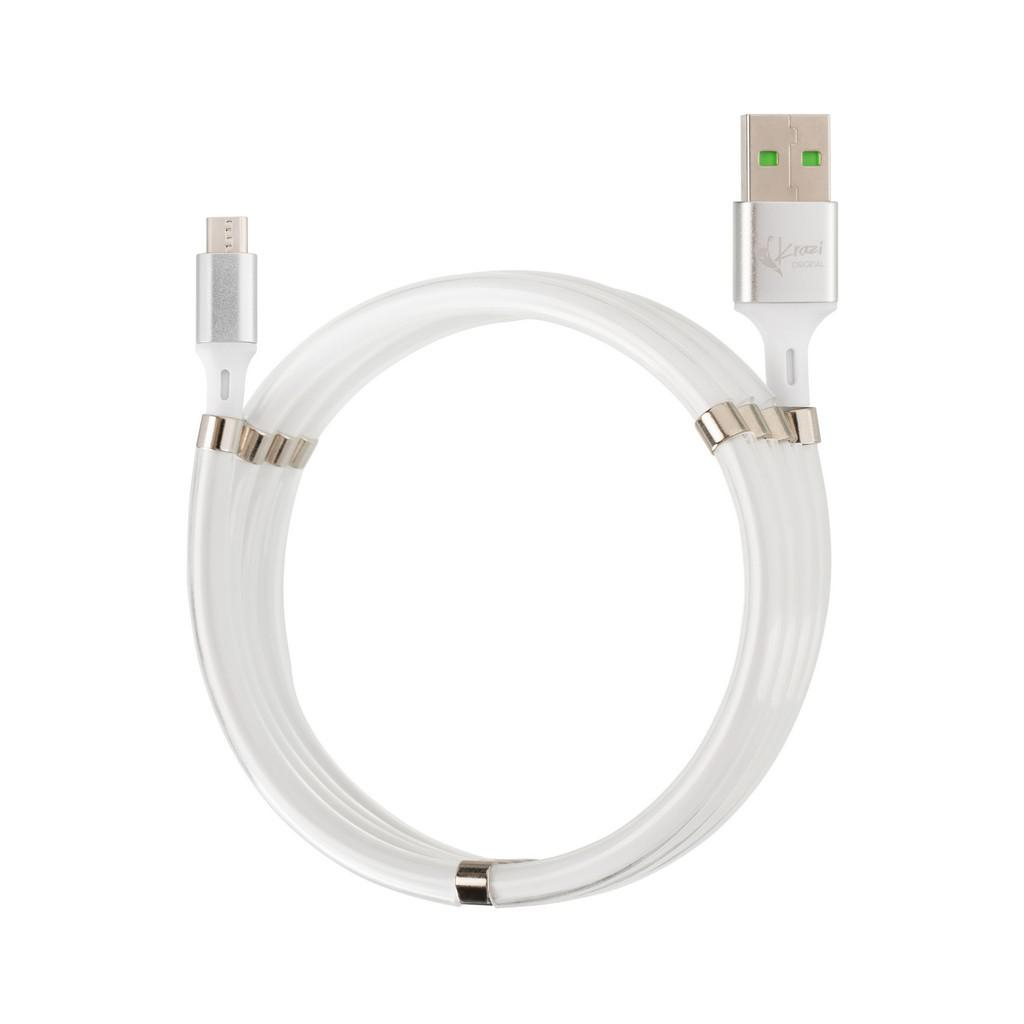 Дата кабель USB 2.0 AM to Micro 5P KZ-UC001m Super White Krazi (00000079673)
