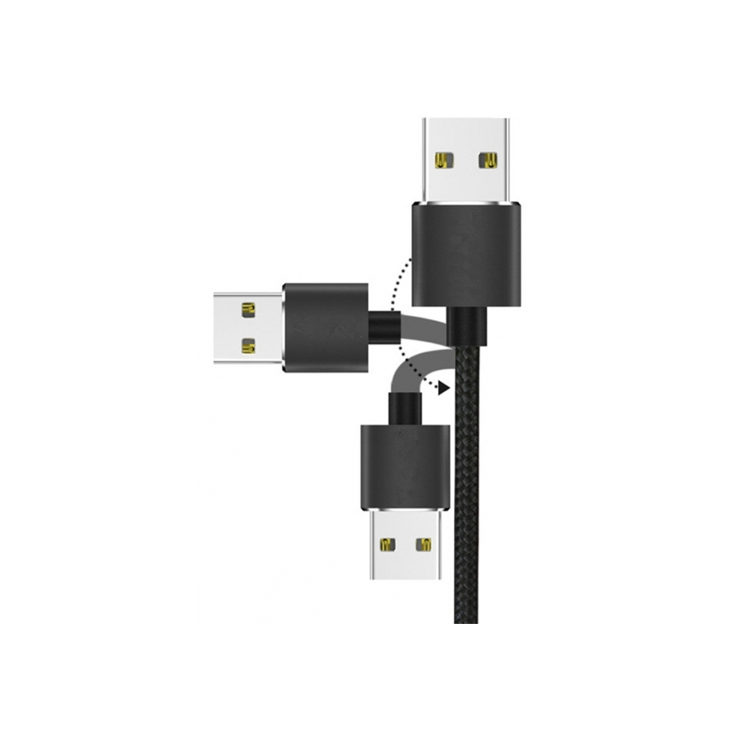 Дата кабель USB 2.0 AM to Lightning + Micro 5P + Type-C Black Armorstandart (ARM50683) - 1