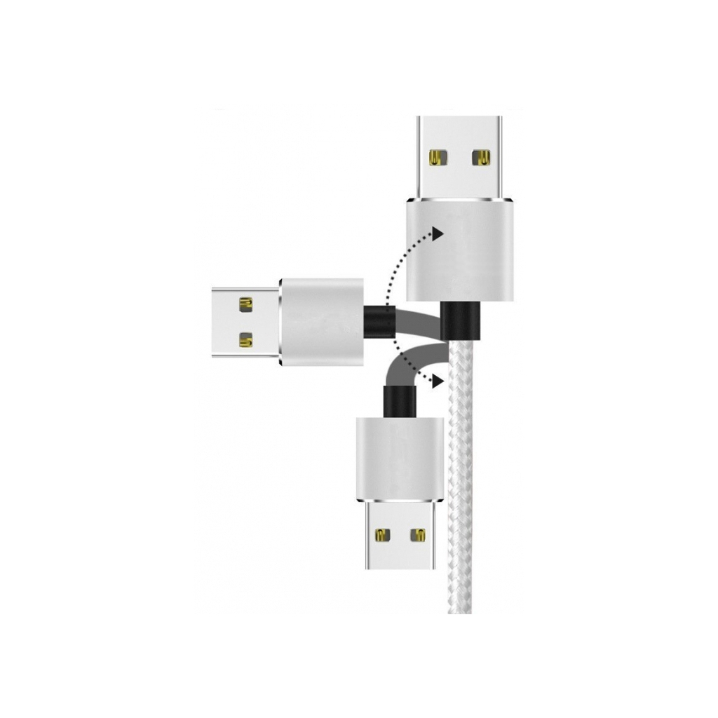 Дата кабель USB 2.0 AM to Lightning + Micro 5P + Type-C LED Silver Armorstandart (ARM51715) - 1 Дата кабель USB 2.0 AM to Lightning + Micro 5P + Type-C LED Silver Armorstandart (ARM51715) - 1