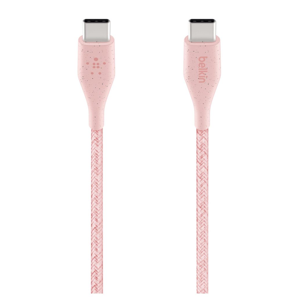 Дата кабель USB Type-C to Type-C 1.2m DuraTek Plus Pink Belkin (F8J241BT04-PNK) - 4 Дата кабель USB Type-C to Type-C 1.2m DuraTek Plus Pink Belkin (F8J241BT04-PNK) - 4
