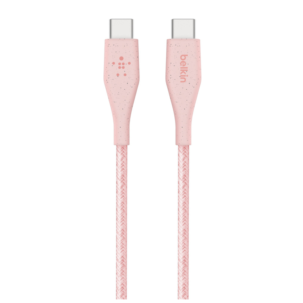 Дата кабель USB Type-C to Type-C 1.2m DuraTek Plus Pink Belkin (F8J241BT04-PNK) - 5 Дата кабель USB Type-C to Type-C 1.2m DuraTek Plus Pink Belkin (F8J241BT04-PNK) - 5