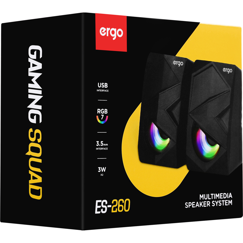 Акустическая система Ergo ES-260 USB Black (ES-260) - 5 Акустическая система Ergo ES-260 USB Black (ES-260) - 5
