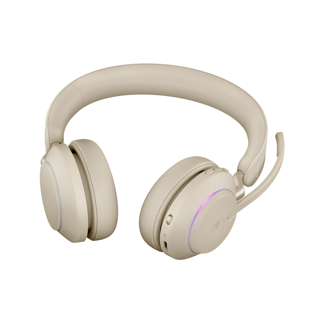 Наушники Jabra Evolve2 65 USB-A MS Stereo Beige (26599-999-998) - 3 Наушники Jabra Evolve2 65 USB-A MS Stereo Beige (26599-999-998) - 3