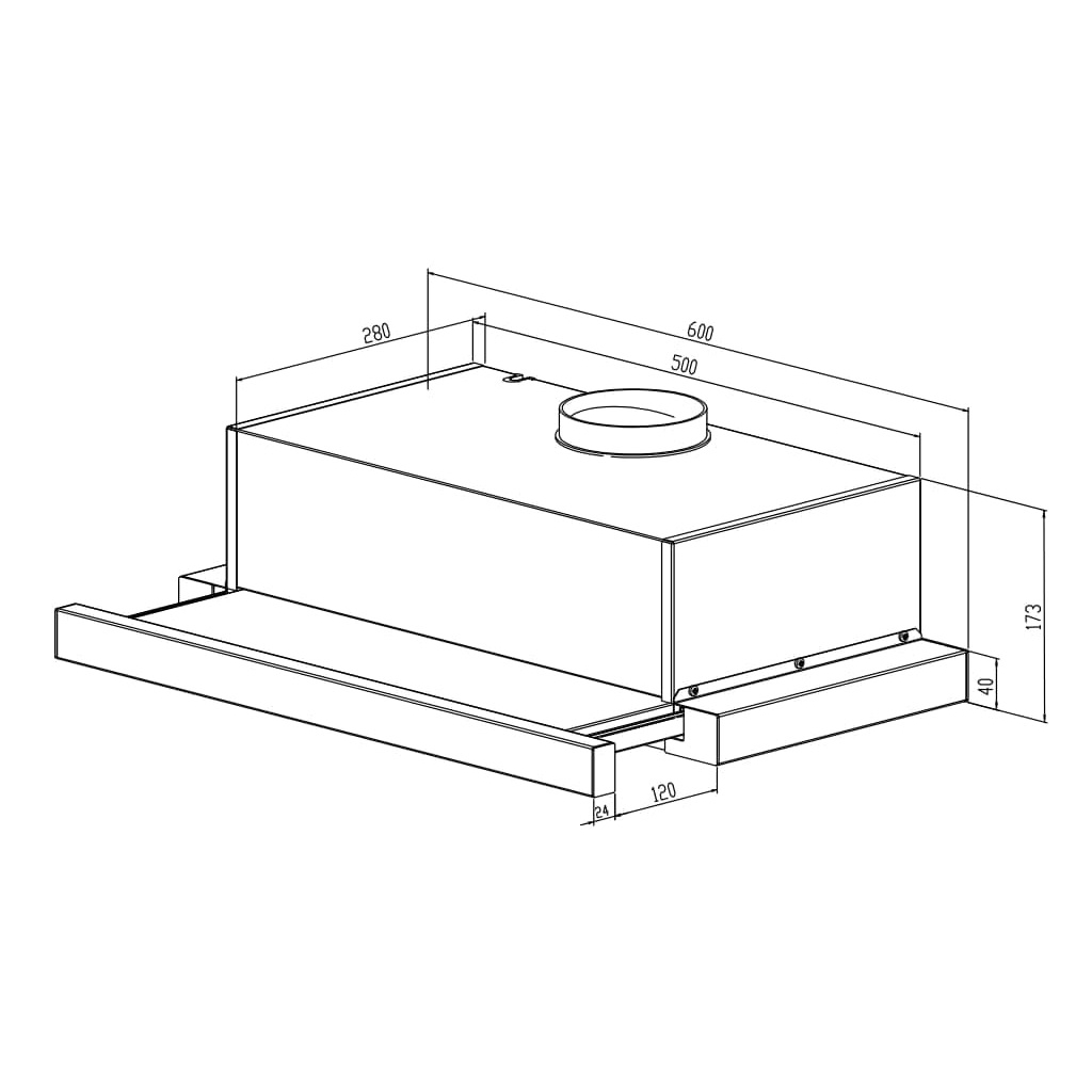 Вытяжка кухонная Jantar TLK 650 LED 60 BG - 10 Вытяжка кухонная Jantar TLK 650 LED 60 BG - 10