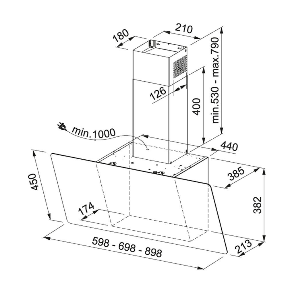 Вытяжка кухонная Franke Evo Plus FPJ 705 V WH/SS (330.0528.061) - 1 Вытяжка кухонная Franke Evo Plus FPJ 705 V WH/SS (330.0528.061) - 1